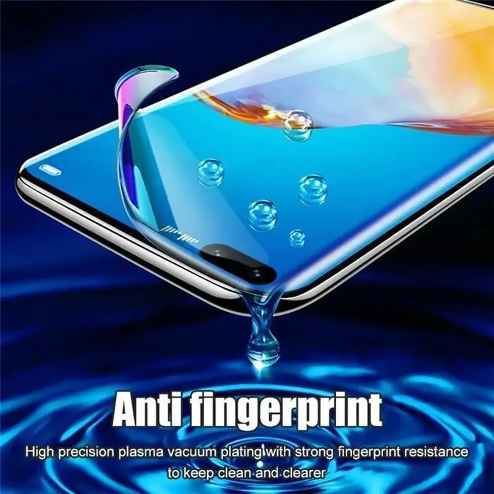 4-Pack HYDROGEL Screen Protector For Samsung Galaxy S21 Ultra Plus Figer Print